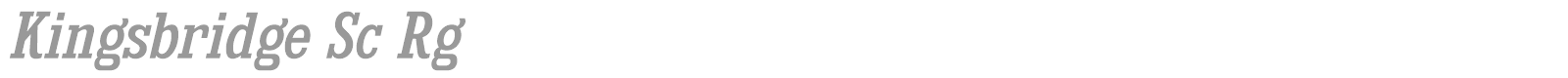 Kingsbridge font preview